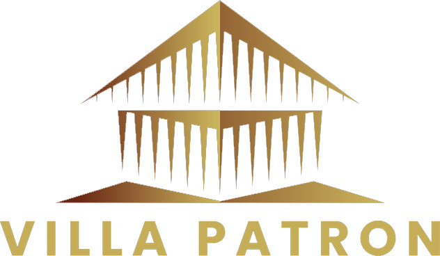 Logo of the villa, with the name of the villa, logo simbolize house