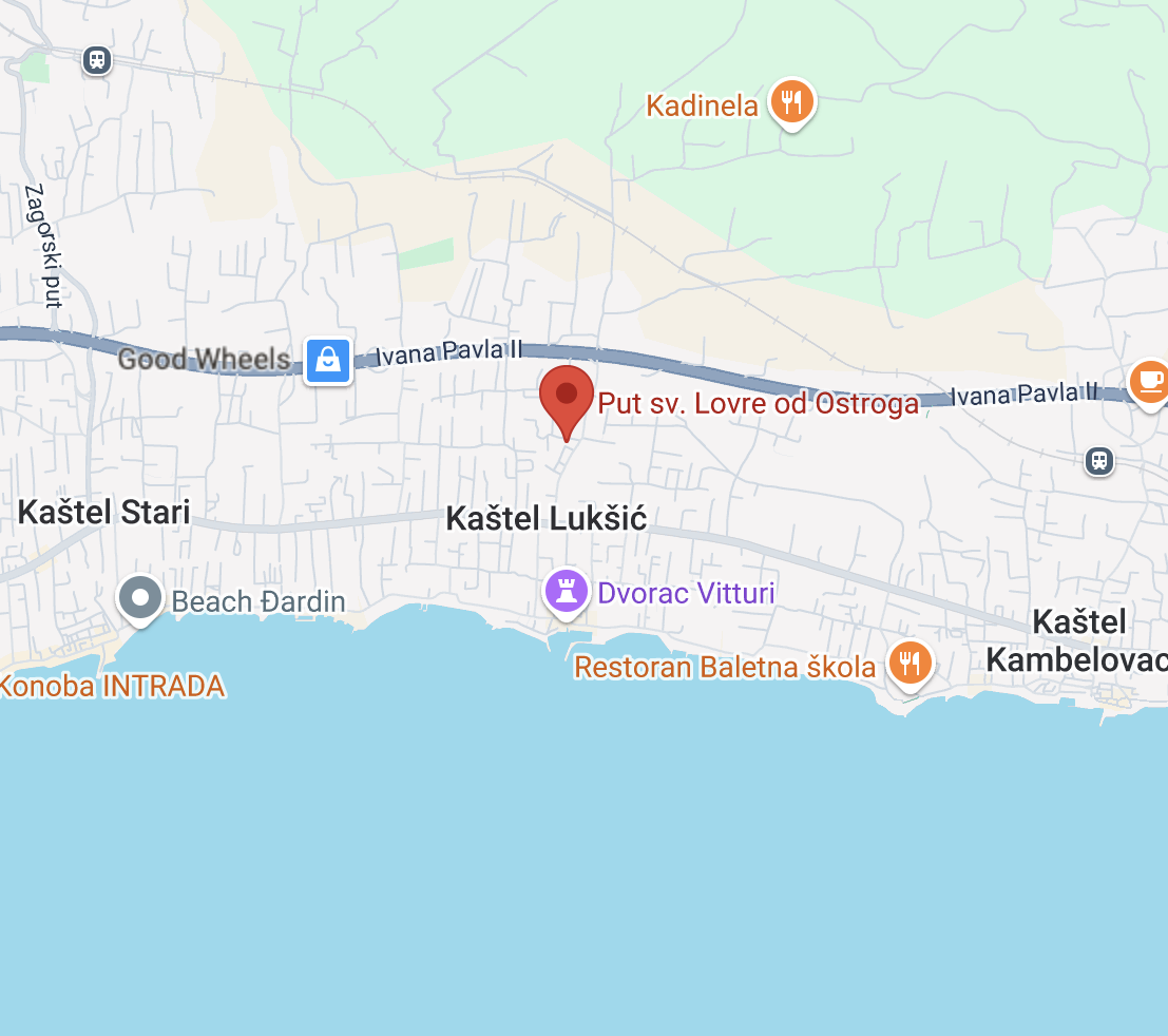 location of the house with marker pointing at house